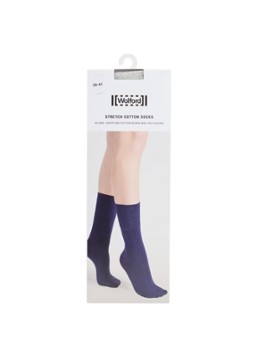 Wolford Dames Stretch sokken in katoenblend in de kleur Grijsmele
