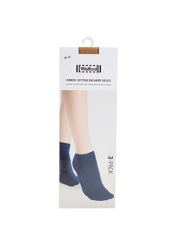 Wolford Dames Ribgebreide sokken in katoenblend in 3-pack in de kleur Camel