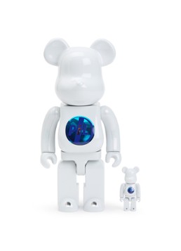 Bearbrick Bearbrick 100% & 400% PiL Chrome Version set van 2 Wit - Deal