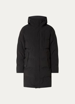 Airforce Heren Colt gewatteerde parka met capuchon en ritszakken in de kleur Zwart, maat: XXL