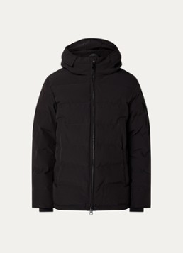Airforce Heren Mitchel gewatteerde jas met capuchon en ritszakken in de kleur Zwart, maat: M