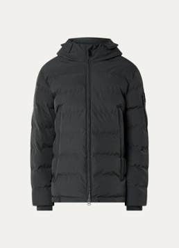 Airforce Heren Mitchel gewatteerde jas met capuchon en ritszakken in de kleur Antraciet, maat: XL