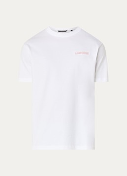 Airforce Heren T-shirt met borduring in de kleur Wit, maat: XXL