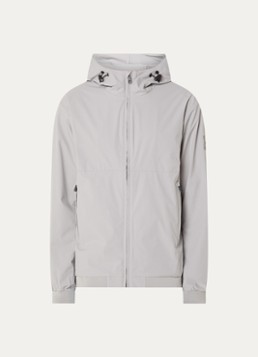 Airforce Heren Softshell jack met capuchon en ritszakken in de kleur Lichtgrijs, maat: L