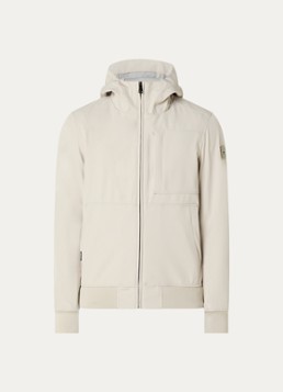 Airforce Heren Javi softshell jack met capuchon en ritszakken in de kleur Creme, maat: XXL