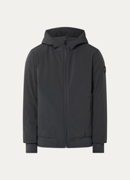 Airforce Heren Gewatteerd jack met capuchon en ritszakken in de kleur Donkergrijs, maat: XL