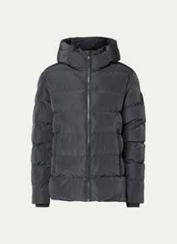 Airforce Heren Robin puffer jack met capuchon in de kleur Donkergrijs, maat: L