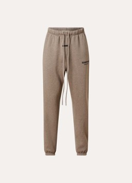 Fear of God Essentials Heren AS25 loose fit joggingbroek met logo in de kleur Beige, maat: XXL