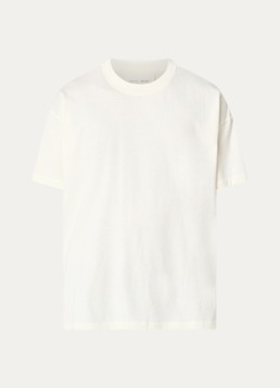 Fear of God Essentials Heren T-shirt met ronde hals in de kleur Gebroken wit, maat: XL