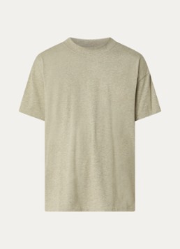 Fear of God Essentials Heren T-shirt met ronde hals in de kleur Lindegroen, maat: XL