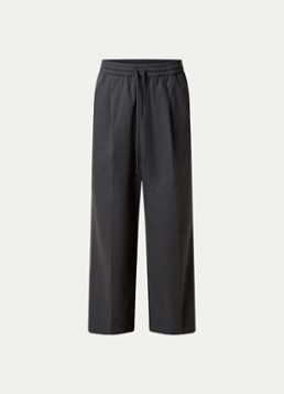 Fear of God Essentials Heren Wide fit broek met steekzakken in de kleur Donkergrijs, maat: XL