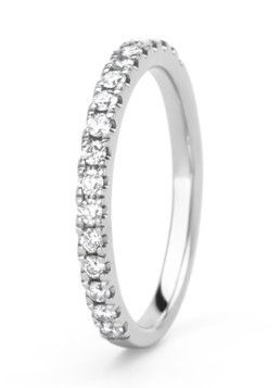 Diamond Point Dames Witgouden ring, 0.32 ct diamant, Perfect Match in de kleur Witgoud