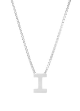 Diamond Point Dames Witgouden hanger I, Alphabet in de kleur Witgoud