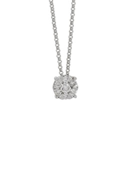 Diamond Point Dames Witgouden hanger met collier, 0.29 ct diamant, Enchanted in de kleur Witgoud