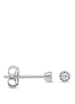 Diamond Point Dames Witgouden oorsieraden 0.06 ct diamant Joy in de kleur Witgoud