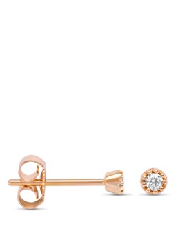 Diamond Point Dames Roségouden oorsieraden 0.06 ct diamant Joy in de kleur Roségoud