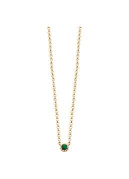 Diamond Point Dames Geelgouden collier 0.04 ct smaragd Joy in de kleur Goud