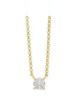 Diamond Point Dames Gouden hanger 0.09 ct diamant Enchanted in de kleur Geelgoud