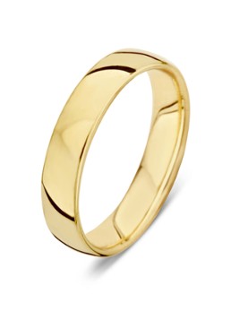 Diamond Point Heren Geelgouden ring Wedding in de kleur Geelgoud