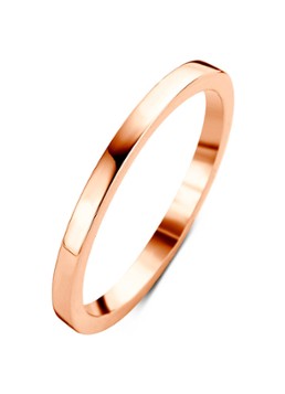 Diamond Point Dames Ring Ensemble van 14 karaat roségoud in de kleur Roségoud