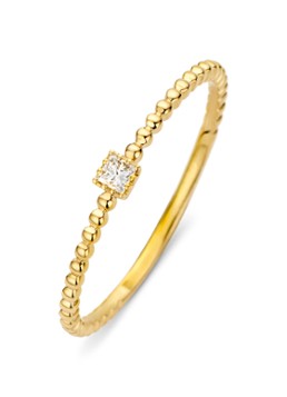 Diamond Point Dames Joy ring van 14 karaat geelgoud met 0.04 ct diamant in de kleur Goud