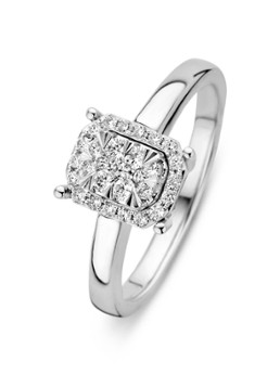 Diamond Point Dames Witgouden ring 0.28 ct diamant Enchanted in de kleur Witgoud