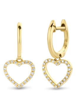 Diamond Point Dames Geelgouden oorsieraden 0.13 ct diamant Dreamer in de kleur Geelgoud