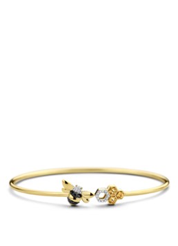 Diamond Point Dames Geelgouden armband 0.18 ct citrien Queen Bee in de kleur Geelgoud