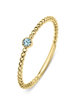 Diamond Point Dames Geelgouden ring 0.04 ct topaas Joy in de kleur Goud