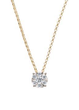 Diamond Point Dames Gouden hanger met collier, 0.24 ct diamant, Enchanted in de kleur Geelgoud