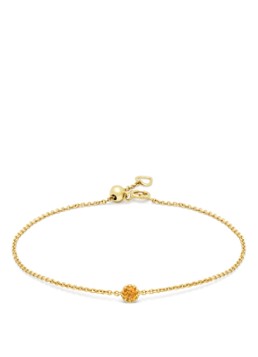 Diamond Point Dames Geelgouden armband, 0.10 ct madeira citrien, Joy in de kleur Geelgoud