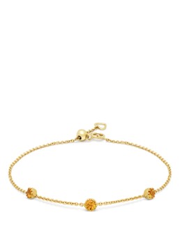 Diamond Point Dames Geelgouden armband, 0.29 ct madeira citrien, Joy in de kleur Geelgoud