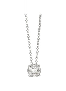 Diamond Point Dames Witgouden hanger, 0.24 ct diamant, Enchanted in de kleur Witgoud
