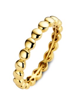 Diamond Point Dames Ring Ensemble van 14 karaat geelgoud in de kleur Goud