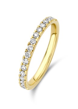 Diamond Point Dames Geelgouden ring 0.33 ct diamant Wedding in de kleur Geelgoud