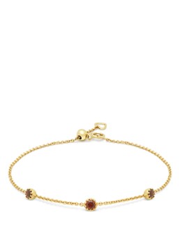 Diamond Point Dames Geelgouden armband, 0.39 ct granaat, Joy in de kleur Geelgoud