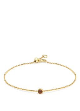 Diamond Point Dames Geelgouden armband, 0.13 ct granaat, Joy in de kleur Geelgoud