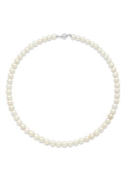 Diamond Point Dames Ketting van witgoud Rivièra in de kleur Wit