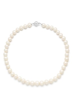 Diamond Point Dames Witgouden collier Rivièra in de kleur Wit
