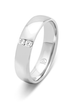 Diamond Point Dames Witgouden ring, 0.07 ct diamant, Wedding in de kleur Witgoud