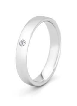 Diamond Point Dames Witgouden ring, 0.03 ct diamant, Wedding in de kleur Witgoud