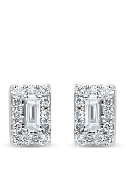 Diamond Point Dames Witgouden oorsieraden, 0.18 ct diamant, Petite Romance in de kleur Witgoud