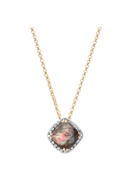 Diamond Point Dames Geelgouden hanger, 1.37 ct kwarts, Fiësta in de kleur Geelgoud