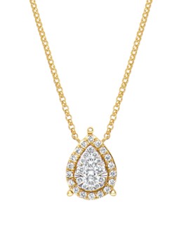 Diamond Point Dames Gouden collier, 0.27 ct diamant, Enchanted in de kleur Geelgoud