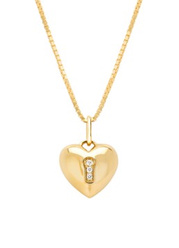 Diamond Point Dames Geelgouden hanger, 0.02 ct diamant, Timeless Treasures in de kleur Geelgoud