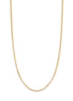 Diamond Point Dames Geelgouden jasseron collier Timeless Treasures (50cm) in de kleur Geelgoud