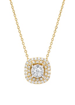 Diamond Point Dames Gouden collier, 0.30 ct diamant, Enchanted in de kleur Geelgoud