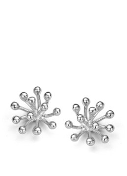 Casa Jewelry Dames Porcu-2 oorknopjes van zilver in de kleur Zilver