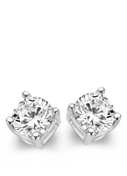 Casa Jewelry Dames Marry S oorknopjes van zilver in de kleur Zilver