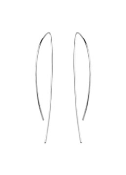 Casa Jewelry Dames Tack oorhangers van zilver in de kleur Zilver